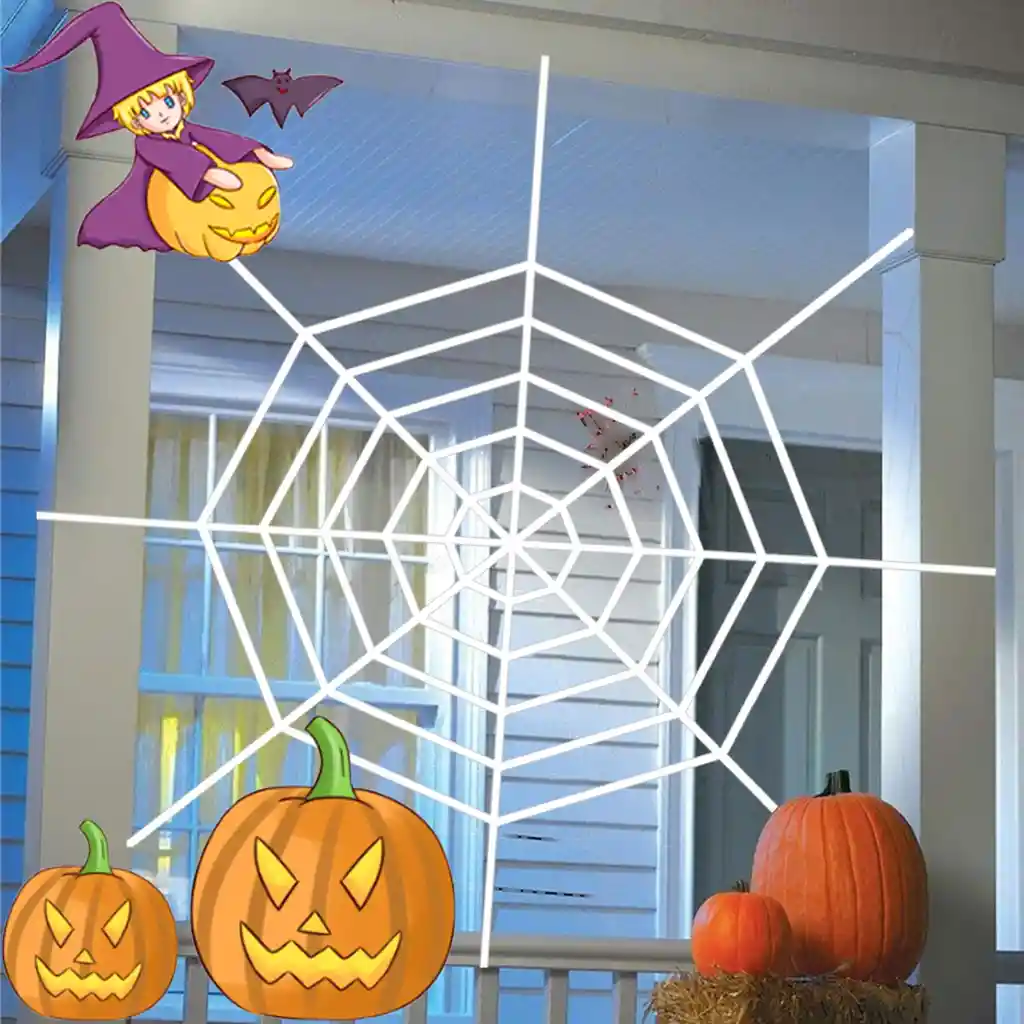 Decoración De La Araña Tela De Araña De Halloween