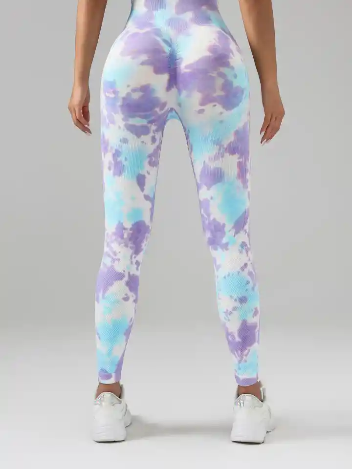 Leggings Licra Efecto Push Up Tye Dye