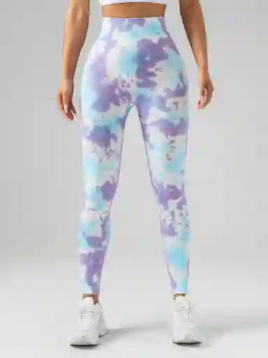 Leggings Licra Efecto Push Up Tye Dye