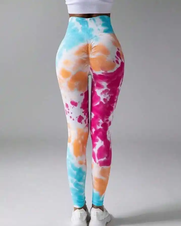 Leggings Licra Efecto Push Up Tye Dye