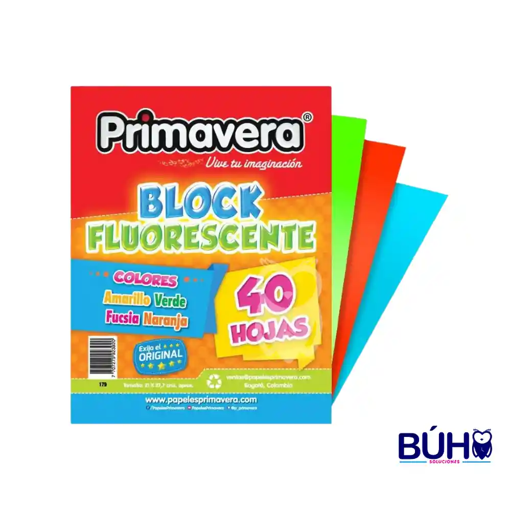 Block Iris Fluorescente Primavera