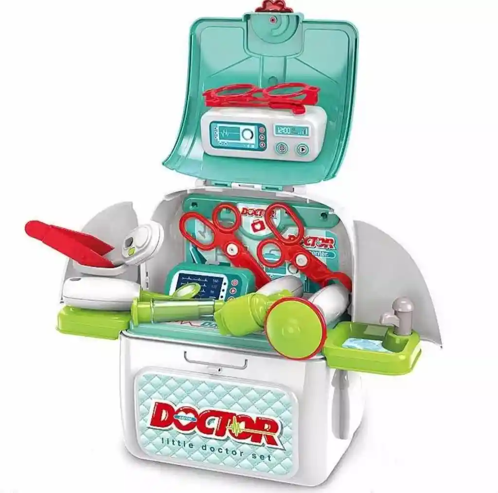 Kit Rol Doctor 2/1 Maleta Portatil Juguete Didactico Niños