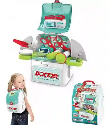 Kit Rol Doctor 2/1 Maleta Portatil Juguete Didactico Niños