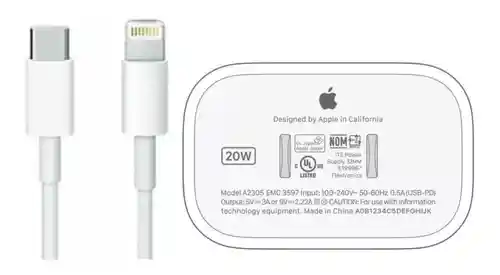 Cargador Iphone Original Apple 20w + Cable Original