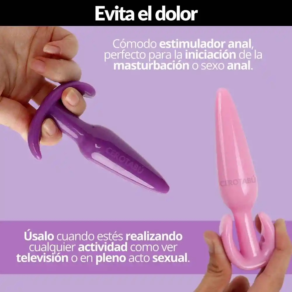 Kit Anal 1 Plug Anal + 2 Acostumbradores + 1 Bolas Chinas