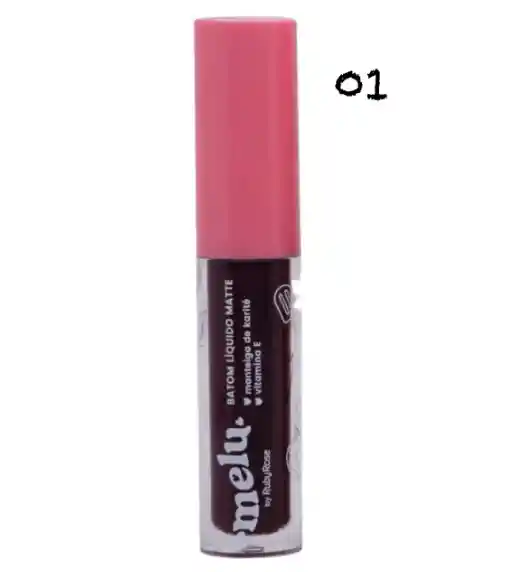 Labial Liquido Matte Melu Tono 01