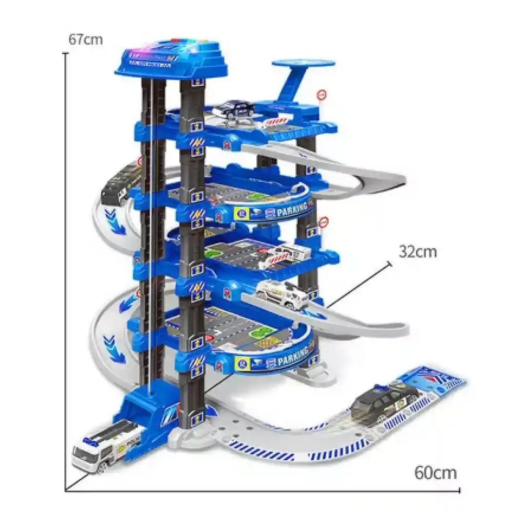 Set De Estacionamiento Multifuncional De Cuatro Pisos