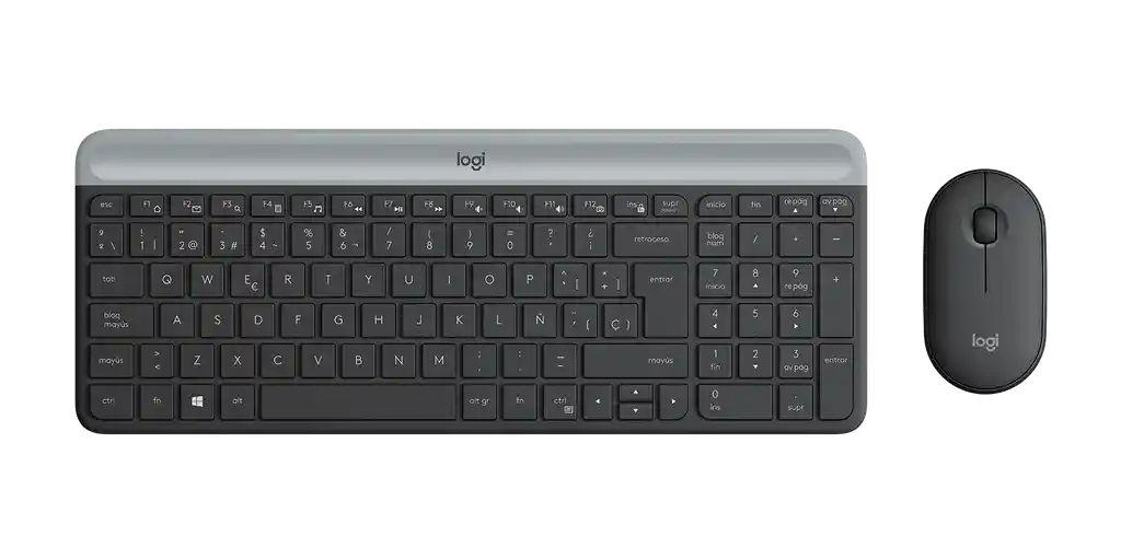 Teclado Logitech Slim Combo Mk470 Silencioso