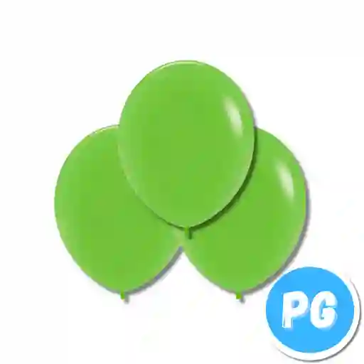 Paquete De Bomba Plastica R12 30cm X10 Unds Verde Claro