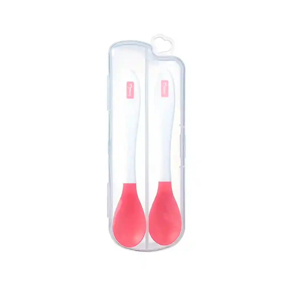 Set X2 Cucharas Sensibles Al Calor, Que Cambian De Color Rosa - Momeasy