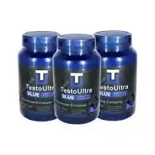 3 Frascos Testo Potenciador Blue Special Edition Masculino Energía En La Intimidad Pene Duro Sexo Placentero Hombres Viagra Potencializador