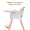 Silla Comedor Con Patas De Madera Para Bebé De 0 A 36 Meses, Reposapiés Y Dos Alturas Ajustables Rosa