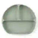 Vajilla En Set De 5 Piezas En Silicona, Cubiertos Con Mango De Madera, Libre De Pvc, Bpa Y Látex Gris - Colorlife