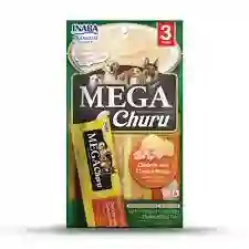 Inaba Dog Mega Churu Chicken With Cheese Recipe / Bolsa * 3 Unidades * 48 G