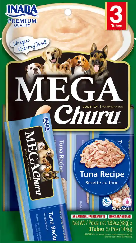 Inaba Dog Mega Churu Tuna Recipe / Bolsa * 3 Unidades * 48 G