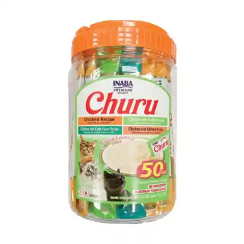 Inaba Cat Snack Churu 50 Piezas - Chicken Varieties