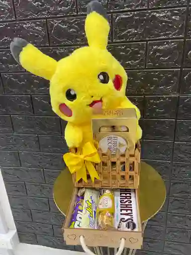 Ancheta Cofre Feliz Cumpleaños Pikachu