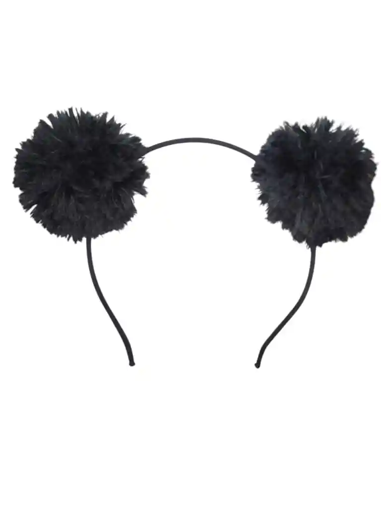 Diadema Pompon Negro