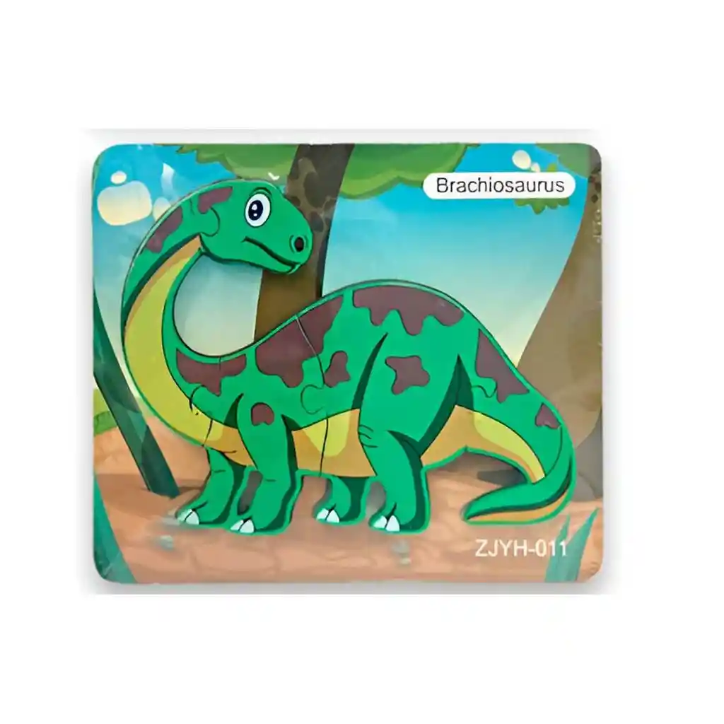 Rompecabezas Didáctico Dinosaurio Multicolor Brachiosaurus