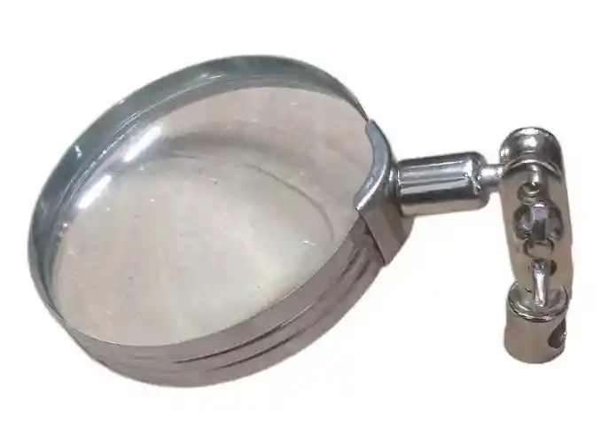 Lupa Multiusos De Vidrio Con Soprte Metalico Para Fijar