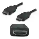 Cable Hdmi Encauchetado 1,5 Metros Negro