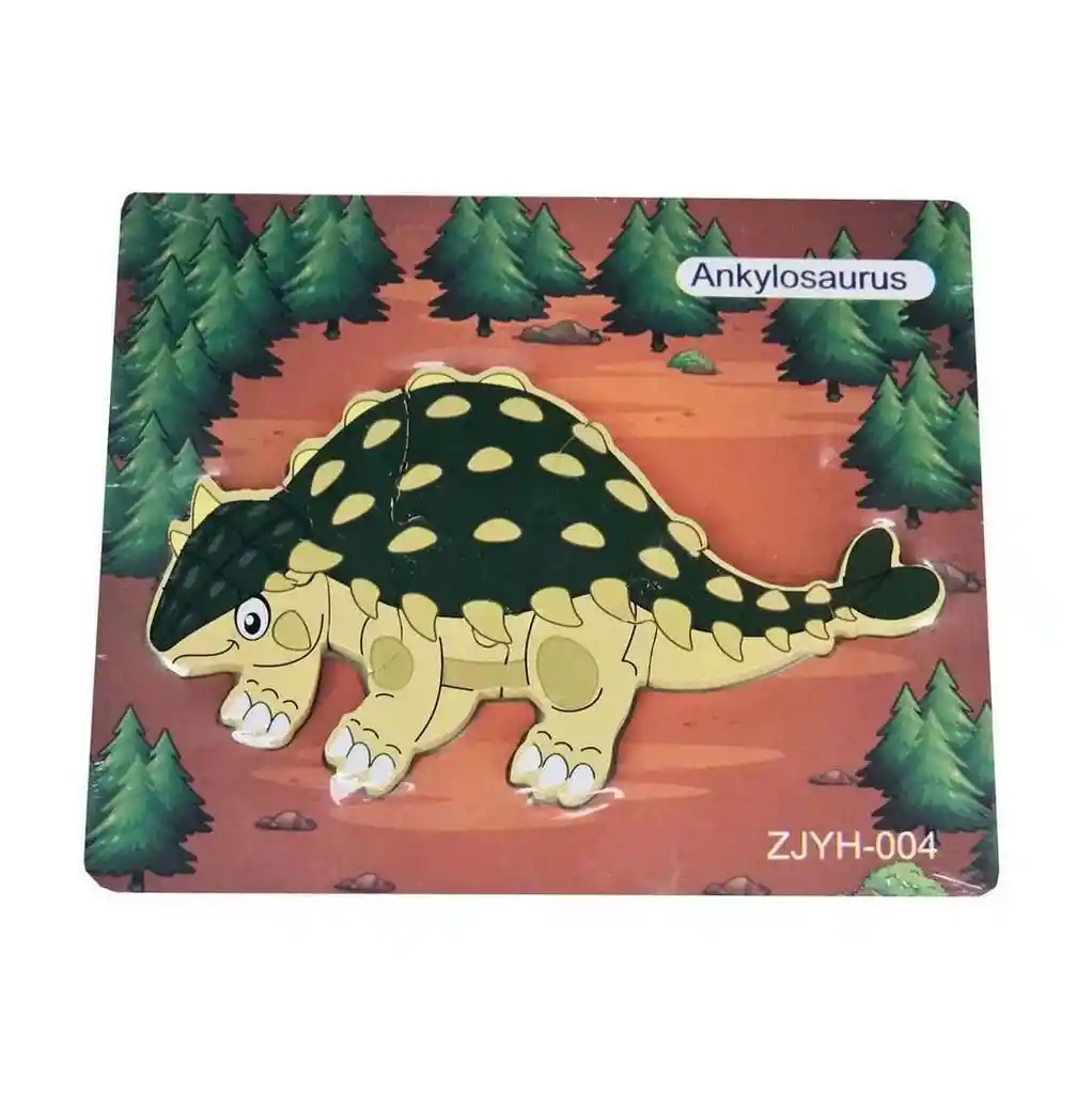 Rompecabezas Didáctico Dinosaurio Multicolor Ankylosaurus