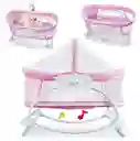 Silla Baby Moisés Mecedora Con Vibración Musical - Rosado