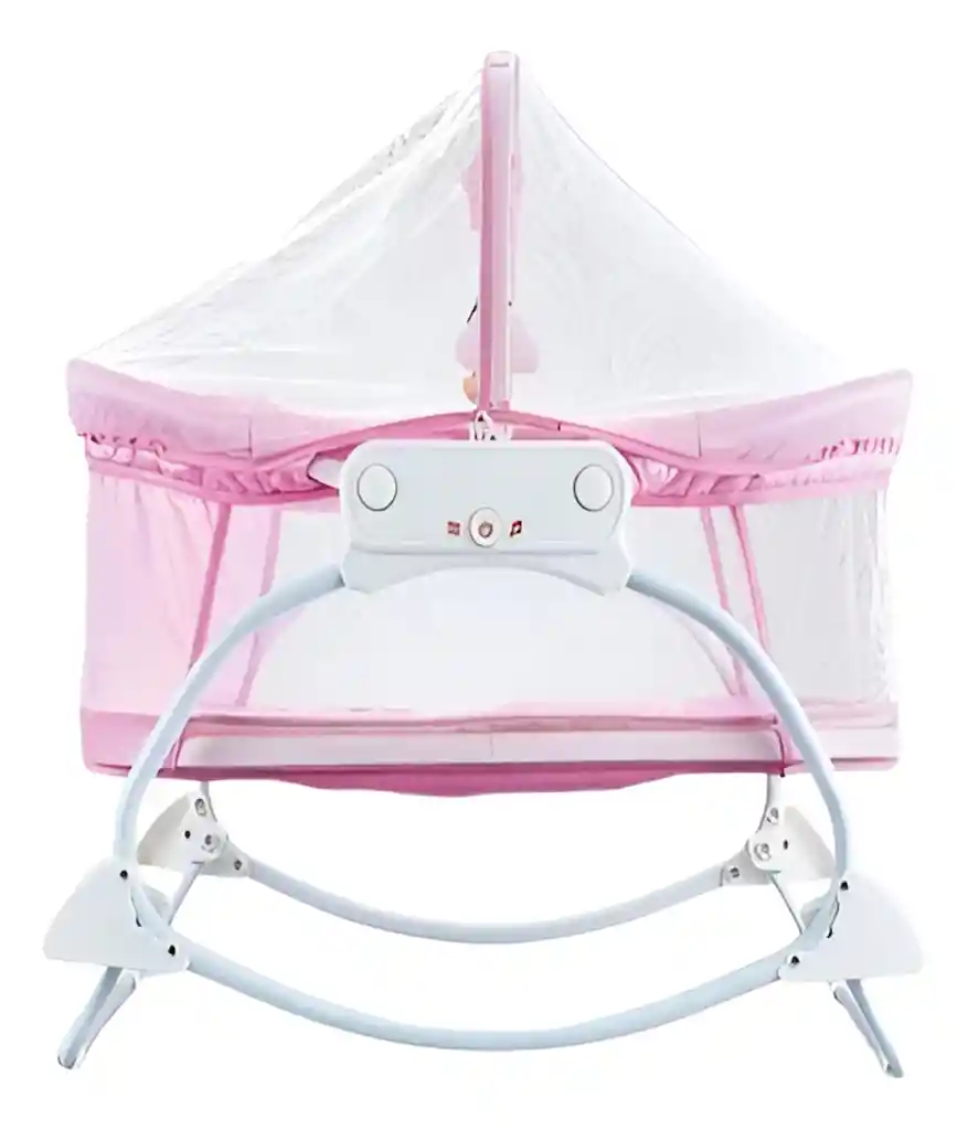 Silla Baby Moisés Mecedora Con Vibración Musical - Rosado