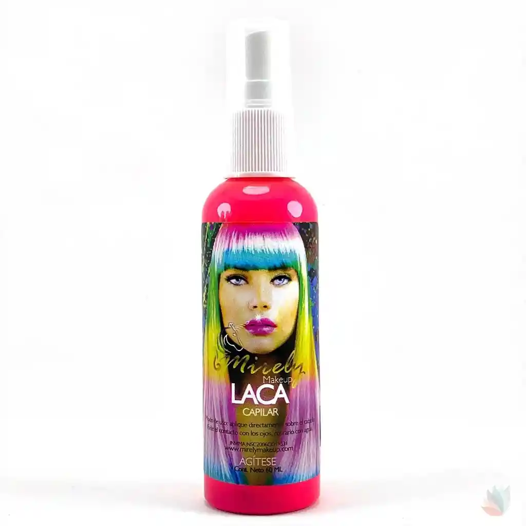 Laca Spray Color Rosado Pintura Para Cabello Bruja 100ml Cosplay Disfraz Halloween