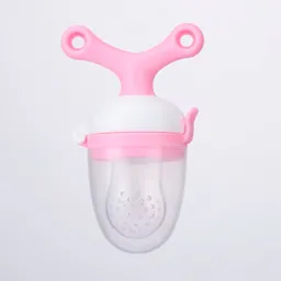 Chupa Para Frutas De Silicona De Grado Alimenticio, Completamente Libre De Bpa Rosa