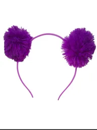 Diadema Pompon Morado