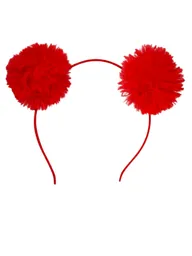 Diadema Pompon Rojo