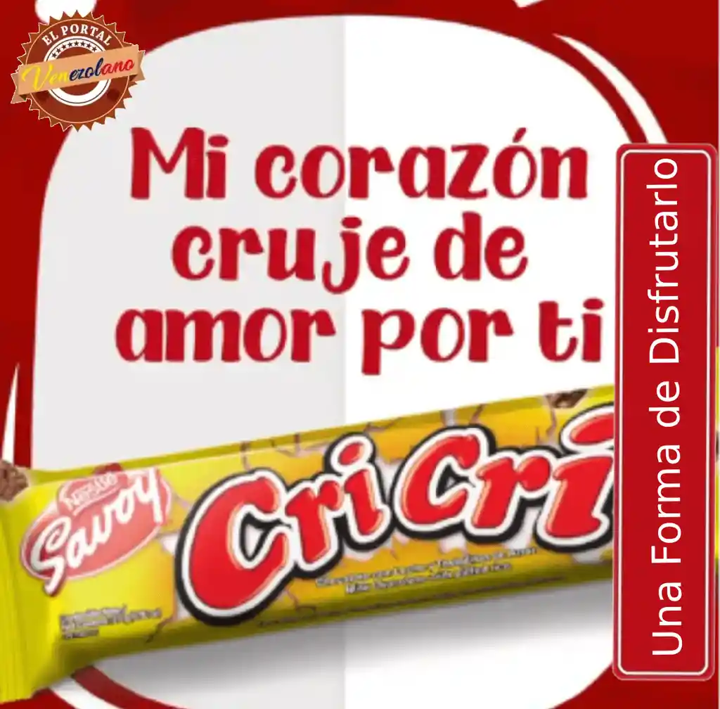 Chocolate Cri Cri 27g Venezolano X 4