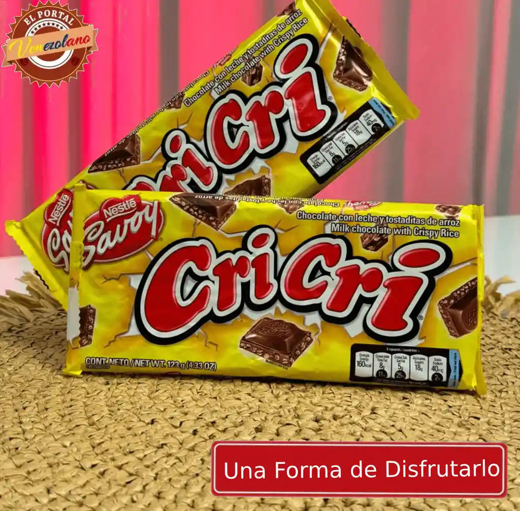 Caja De Chocolate Cri Cri 123g X 5