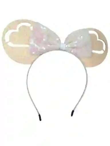 Diadema De Minnie Mouse Tornasol En Lentejuelas