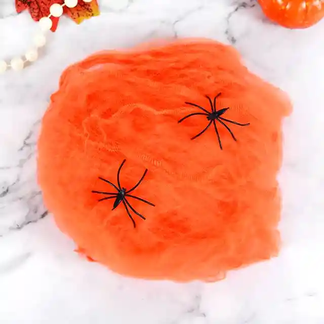 Telaraña Naranja Halloween