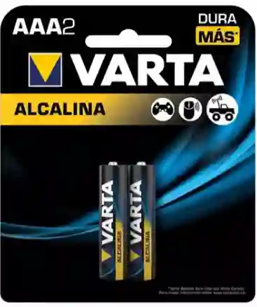 Pilas Alcalinas Varta Aaa - Sin Mercurio, Larga Duración