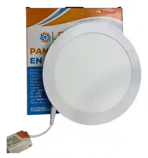 Panel Led (6w) Redondo Incrustar Luz Blanca