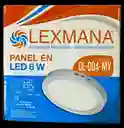 Panel Led (6w) Redondo Sobre Poner Luz Blanca Lexmana