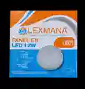 Panel Led (12w) Redondo Sobre Poner Luz Blanca