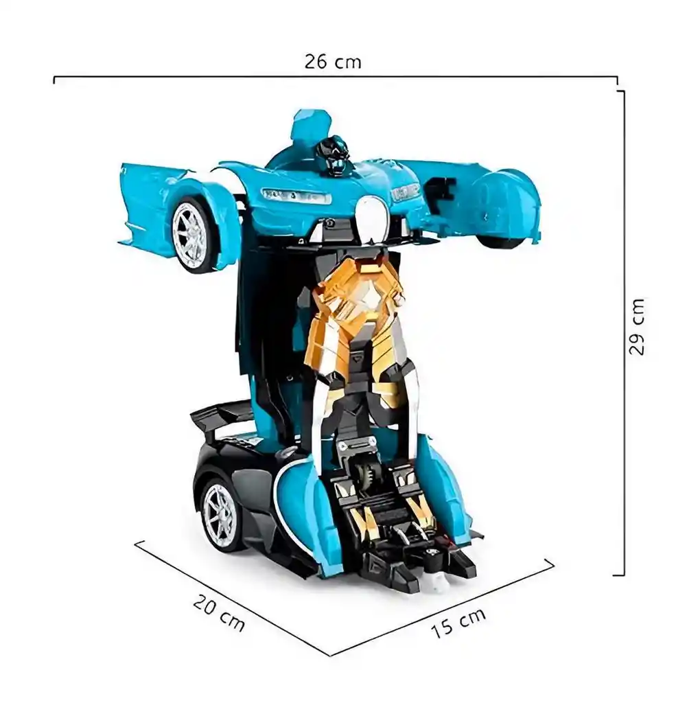 Carro Control Remoto Transformers En Robot Recargable Racing