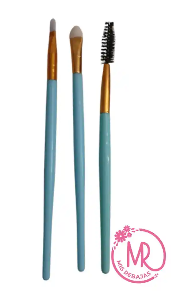Cepillo Cejas+ Aplicador+ Brocha Para Ojos.