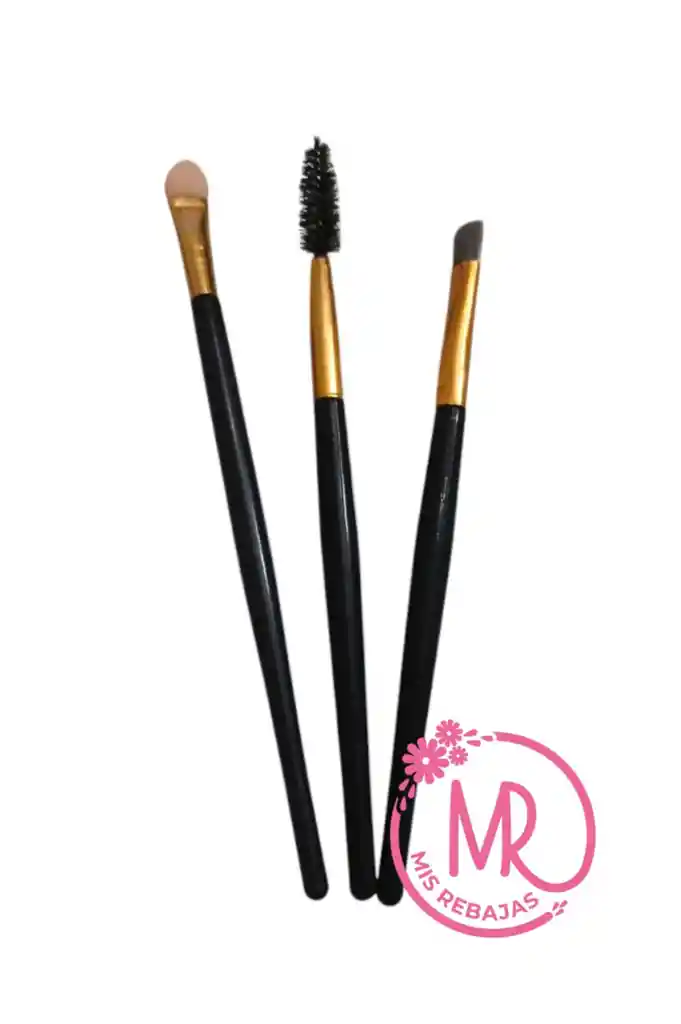 Cepillo Cejas+ Aplicador+ Brocha Para Ojos.