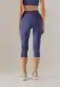 Leggings Capri Azul Talla S