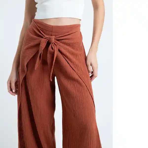 Pantalón Nerd Mujer Café Secoya Medio Talla M 432E304 Naf Naf