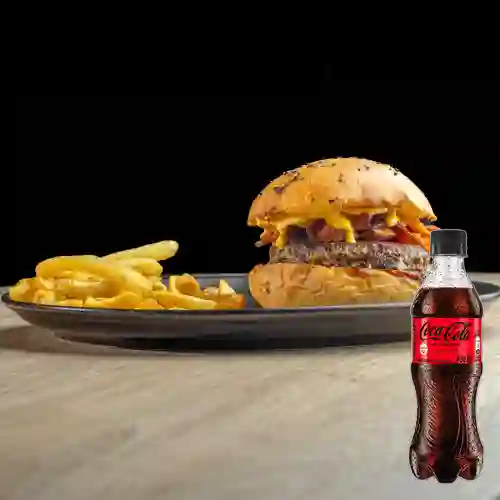 Combo Hamburguesa Ranchera +Cocacola S/az 400ml