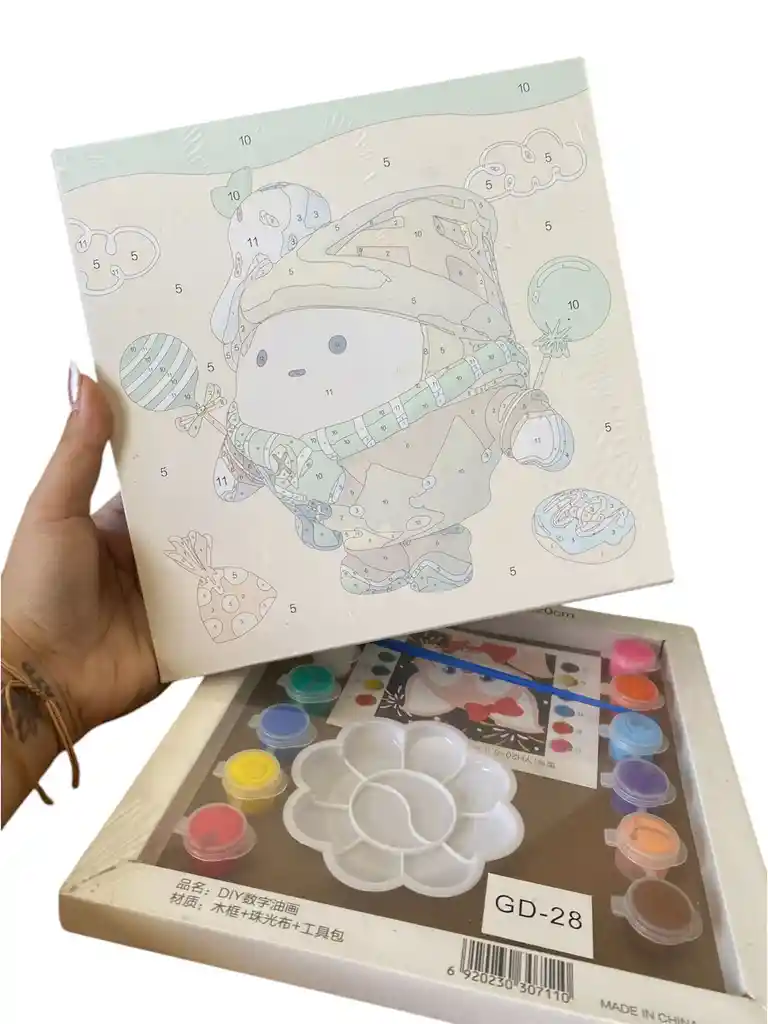 Kit De Arte Cuadro Lienzo Para Niños