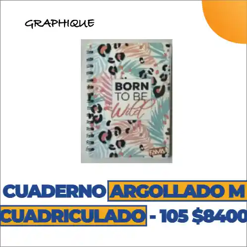 Cuaderno Argollado De 80 Hjs Corriente Motivos Mujer