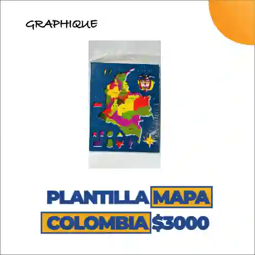 Plantilla Mapa De Colombia