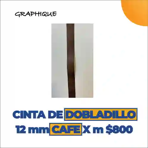 Cinta De Dobladillo 20 Mm Cafe